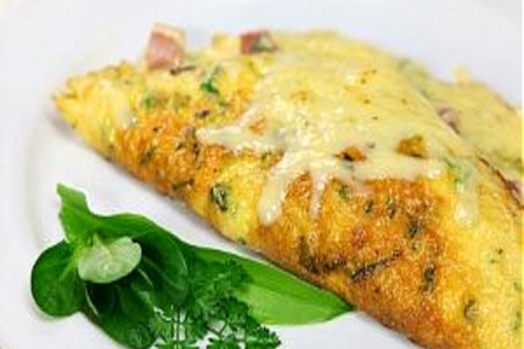 Ham Cheese and Tomato Omelette Recipe