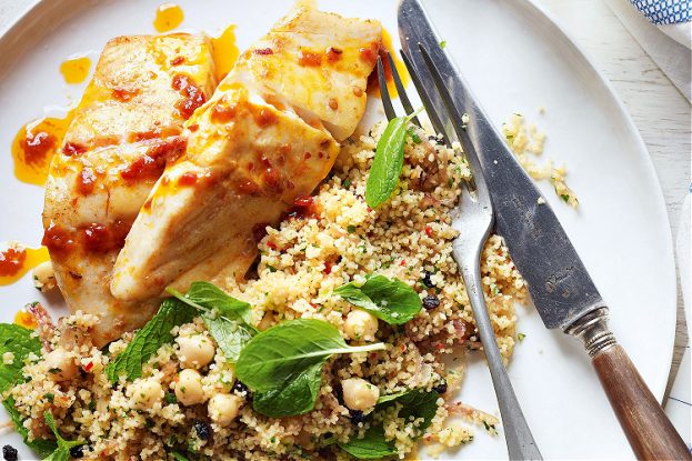 Kingfish Stuffed with Cous Cous Recipe