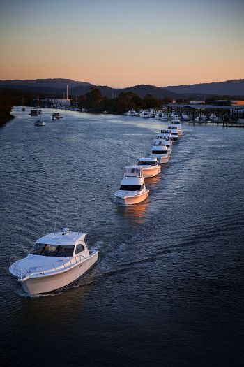 Riviera Motor Yachts the boats leave Gold Coast for Sydney.jpg