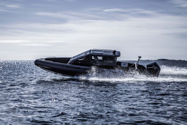 The IRON 827 Coupe an impressive fiberglass all weather boat